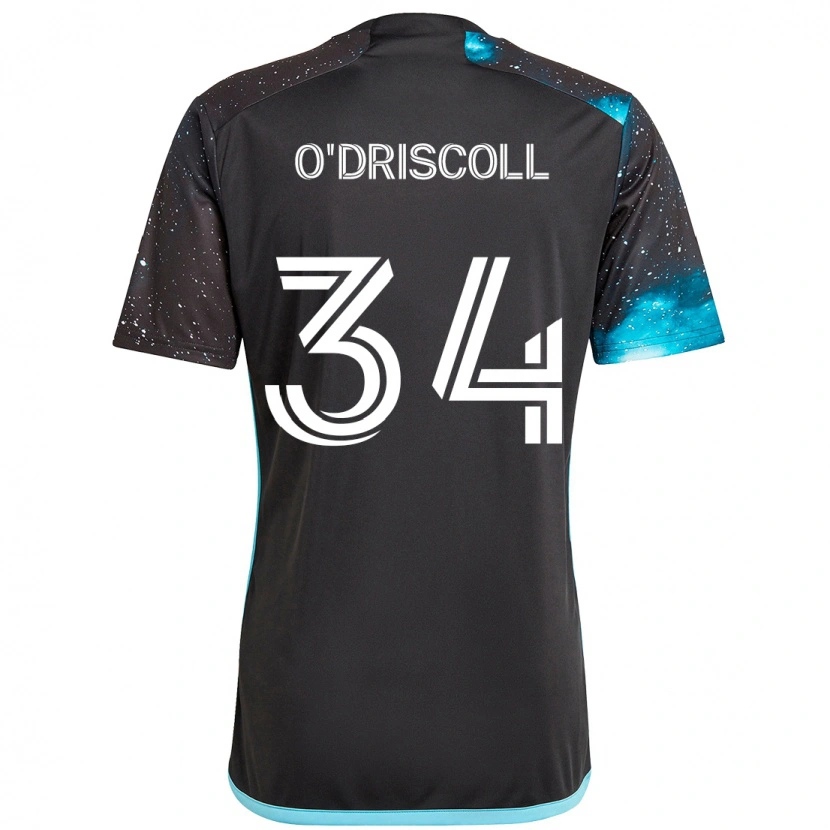 Danxen Dames Rory O'driscoll #34 Zwart Blauw Thuisshirt Thuistenue 2025/26 T-Shirt