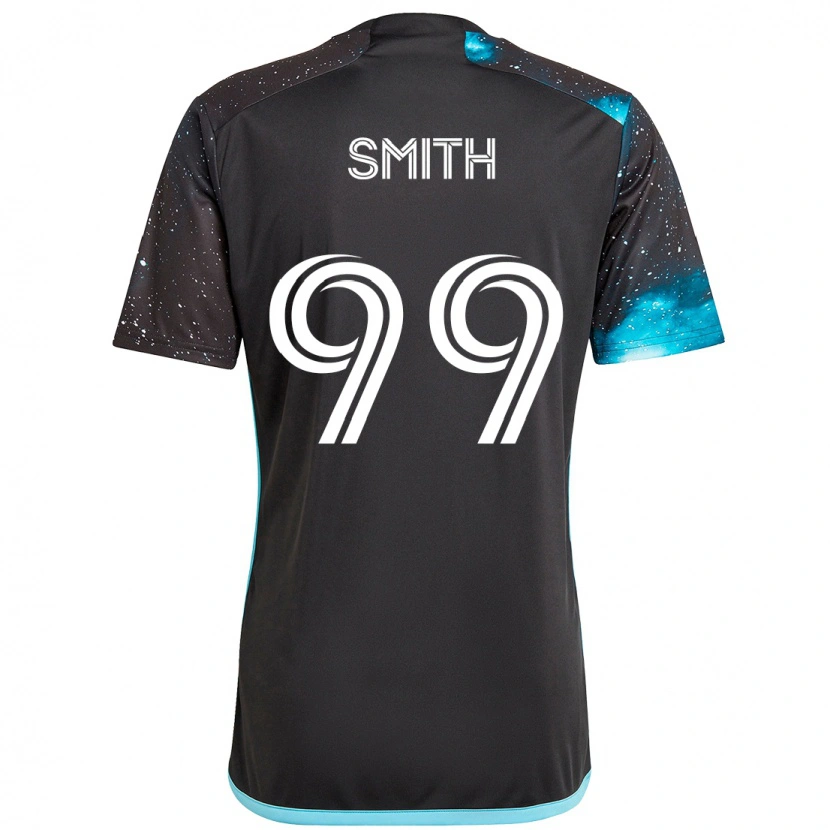Danxen Dames Jordan Adebayo-Smith #99 Zwart Blauw Thuisshirt Thuistenue 2025/26 T-Shirt