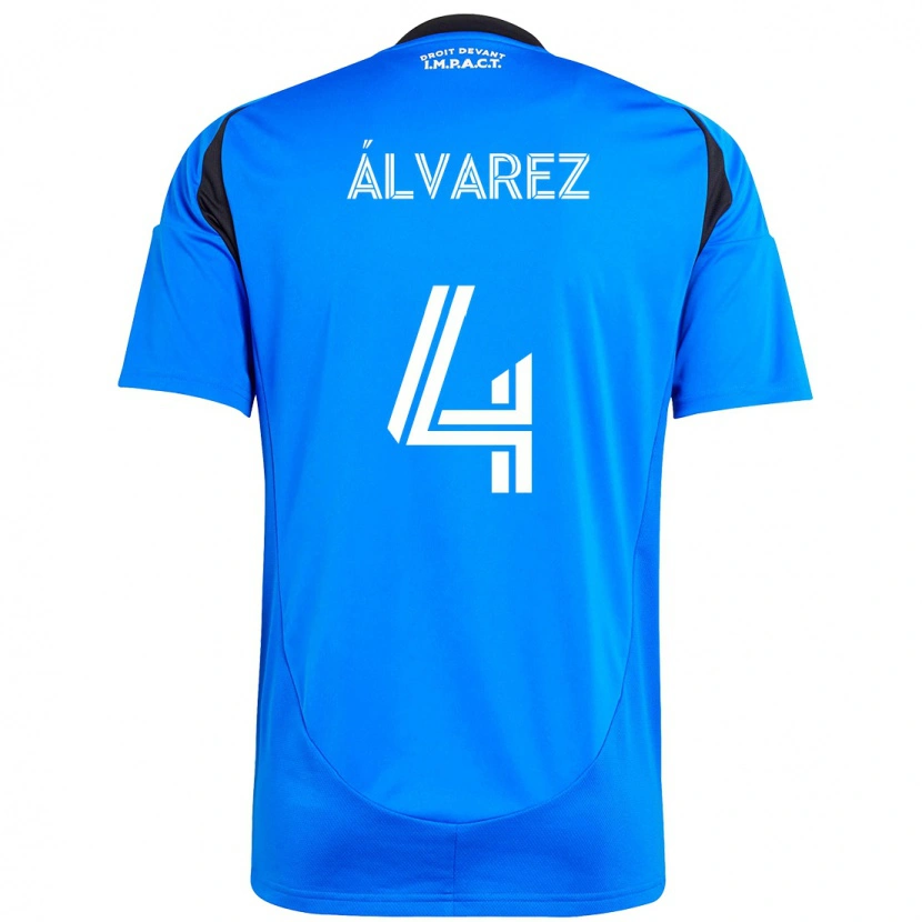 Danxen Dames Fernando Álvarez #4 Donkerblauw Zwart Thuisshirt Thuistenue 2025/26 T-Shirt
