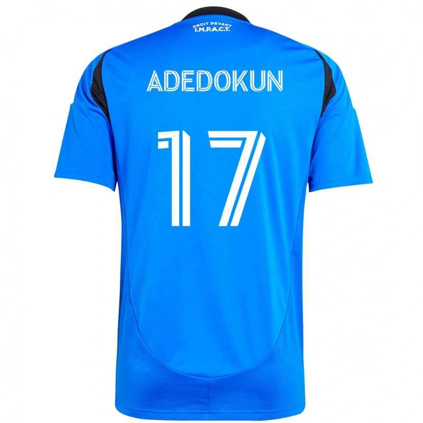 Danxen Dames Michael Adedokun #17 Donkerblauw Zwart Thuisshirt Thuistenue 2025/26 T-Shirt