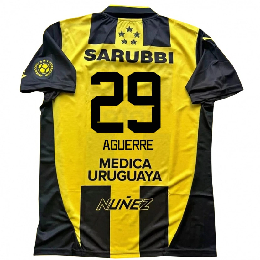 Danxen Dames Washington Aguerre #29 Geel Zwart Thuisshirt Thuistenue 2025/26 T-Shirt