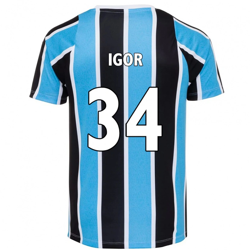 Danxen Dames Igor Serrote #34 Blauw Zwart Wit Thuisshirt Thuistenue 2025/26 T-Shirt