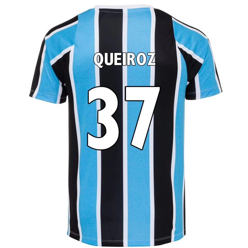 Danxen Dames Du Queiroz #37 Blauw Zwart Wit Thuisshirt Thuistenue 2025/26 T-Shirt
