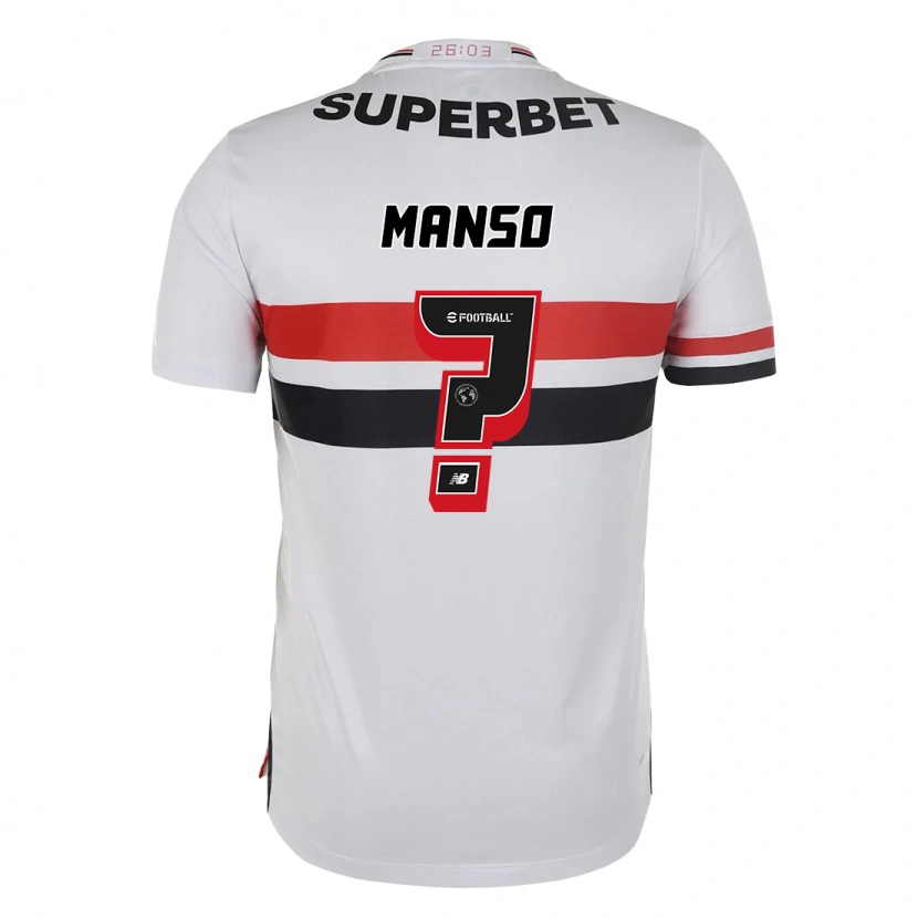 Danxen Dames Mateus Manso #0 Rood Zwart Wit Thuisshirt Thuistenue 2025/26 T-Shirt