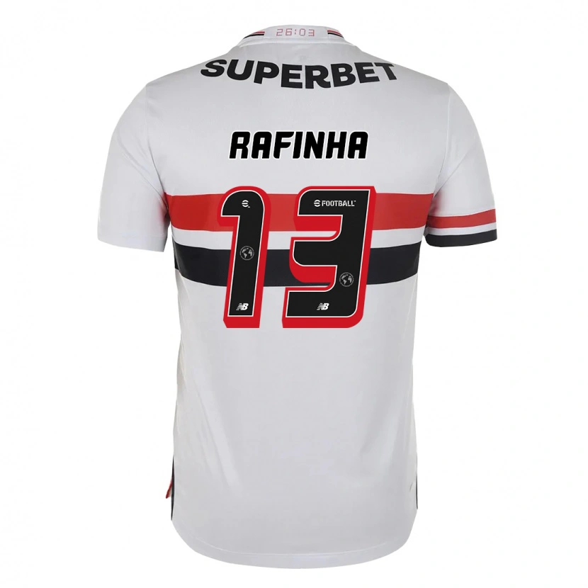 Danxen Dames Rafinha #13 Rood Zwart Wit Thuisshirt Thuistenue 2025/26 T-Shirt