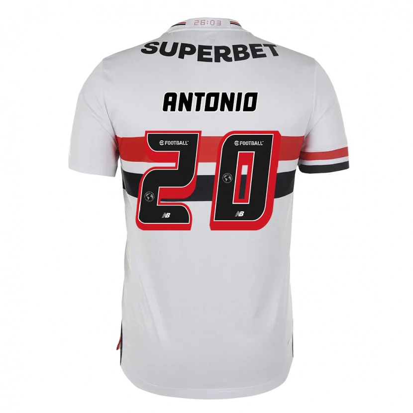 Danxen Dames Marcos Antônio #20 Rood Zwart Wit Thuisshirt Thuistenue 2025/26 T-Shirt