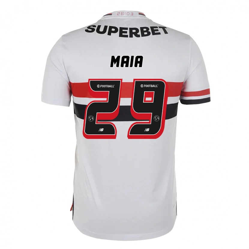 Danxen Dames Pablo Maia #29 Rood Zwart Wit Thuisshirt Thuistenue 2025/26 T-Shirt