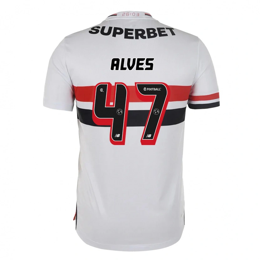 Danxen Dames Matheus Alves #47 Rood Zwart Wit Thuisshirt Thuistenue 2025/26 T-Shirt