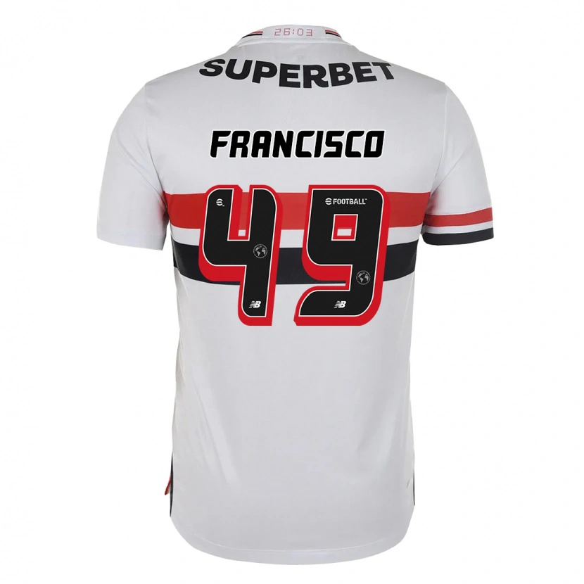 Danxen Dames Ryan Francisco #49 Rood Zwart Wit Thuisshirt Thuistenue 2025/26 T-Shirt