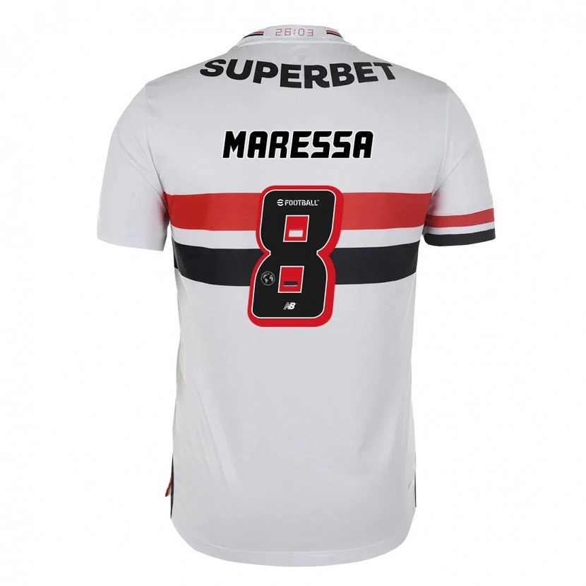 Danxen Dames Maressa #8 Rood Zwart Wit Thuisshirt Thuistenue 2025/26 T-Shirt