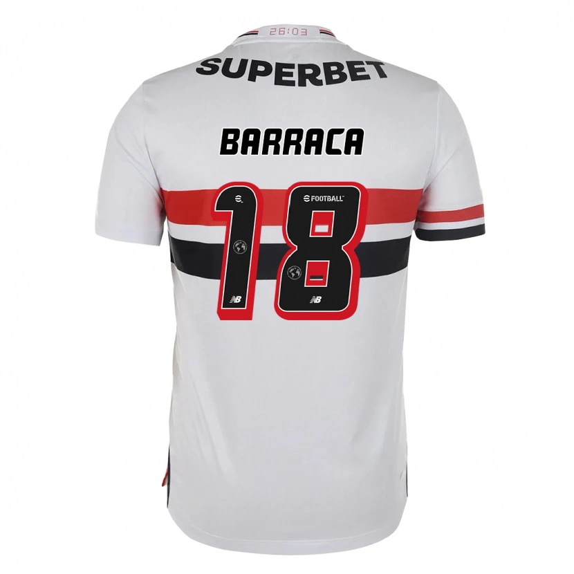Danxen Dames Barraca #18 Rood Zwart Wit Thuisshirt Thuistenue 2025/26 T-Shirt