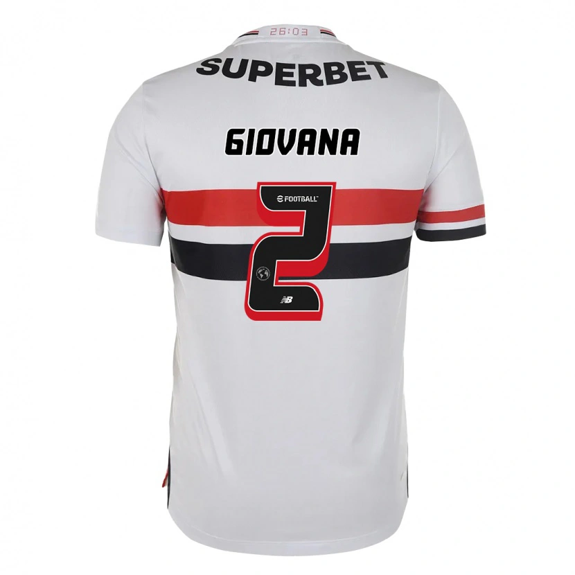 Danxen Dames Giovana #2 Rood Zwart Wit Thuisshirt Thuistenue 2025/26 T-Shirt