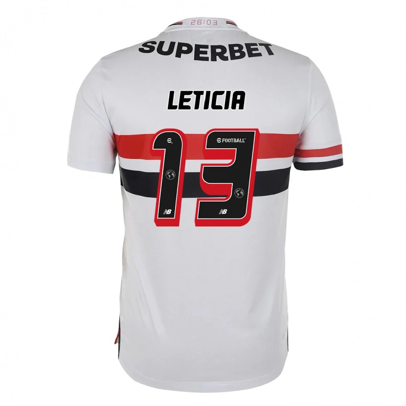 Danxen Dames Leticia #13 Rood Zwart Wit Thuisshirt Thuistenue 2025/26 T-Shirt