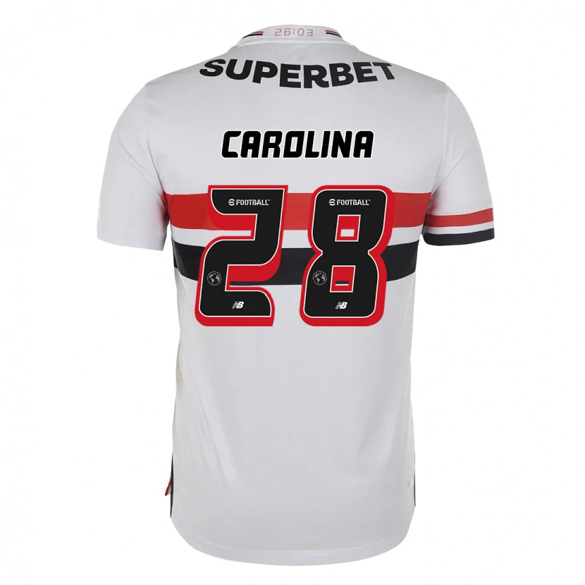 Danxen Dames Ana Carolina #28 Rood Zwart Wit Thuisshirt Thuistenue 2025/26 T-Shirt