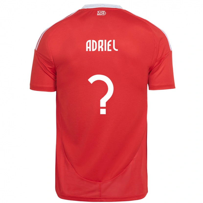 Danxen Dames Adriel #0 Rood Wit Thuisshirt Thuistenue 2025/26 T-Shirt