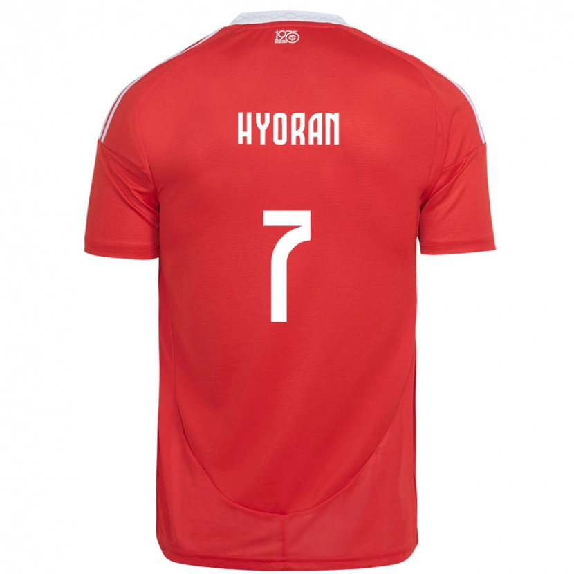 Danxen Dames Hyoran #7 Rood Wit Thuisshirt Thuistenue 2025/26 T-Shirt