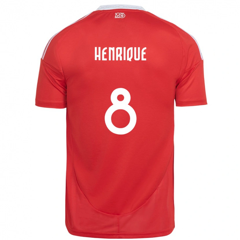 Danxen Dames Bruno Henrique #8 Rood Wit Thuisshirt Thuistenue 2025/26 T-Shirt