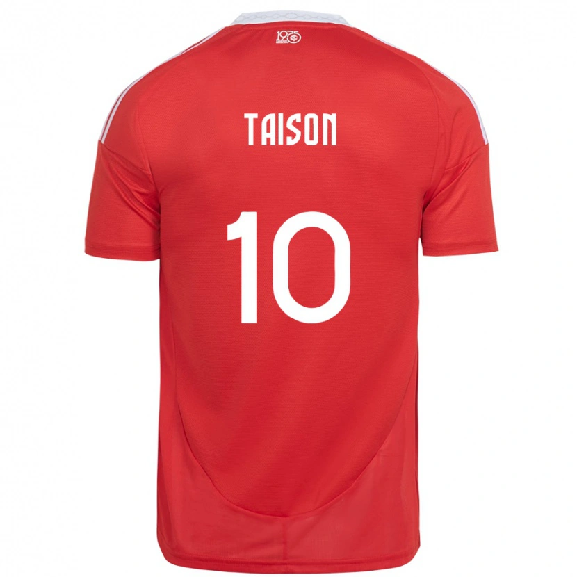 Danxen Dames Taison #10 Rood Wit Thuisshirt Thuistenue 2025/26 T-Shirt