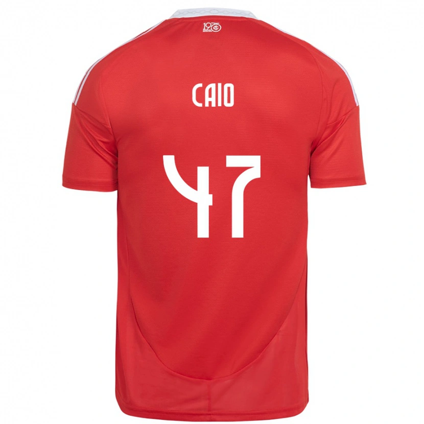 Danxen Dames Caio Vidal #47 Rood Wit Thuisshirt Thuistenue 2025/26 T-Shirt