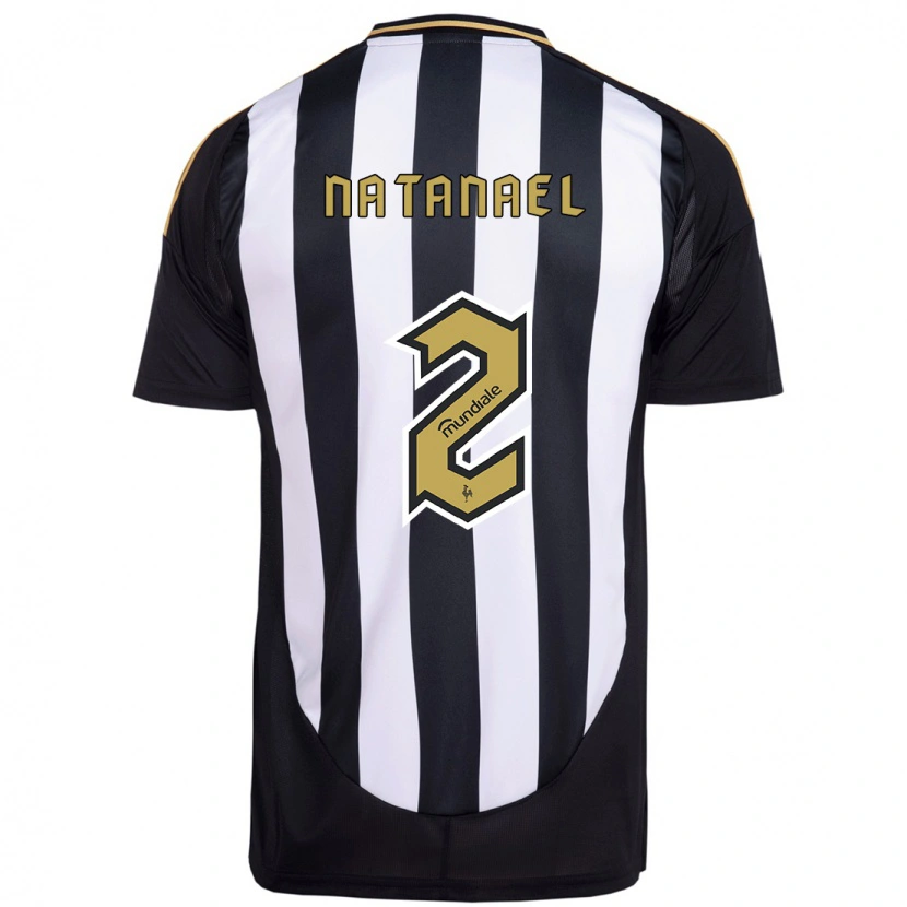 Danxen Dames Natanael #2 Wit Zwart Thuisshirt Thuistenue 2025/26 T-Shirt