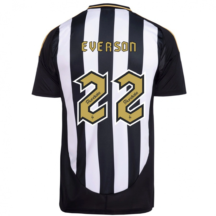 Danxen Dames Everson #22 Wit Zwart Thuisshirt Thuistenue 2025/26 T-Shirt