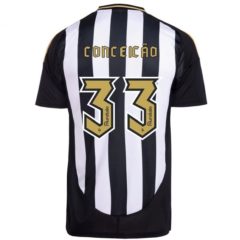 Danxen Dames Robert Conceição #33 Wit Zwart Thuisshirt Thuistenue 2025/26 T-Shirt