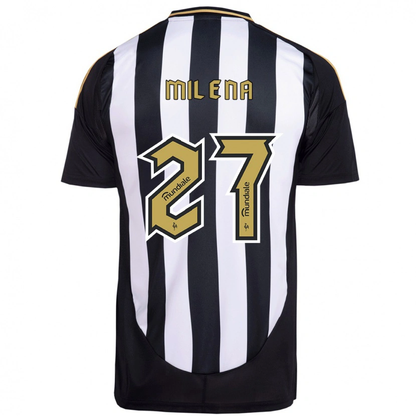 Danxen Dames Milena #27 Wit Zwart Thuisshirt Thuistenue 2025/26 T-Shirt