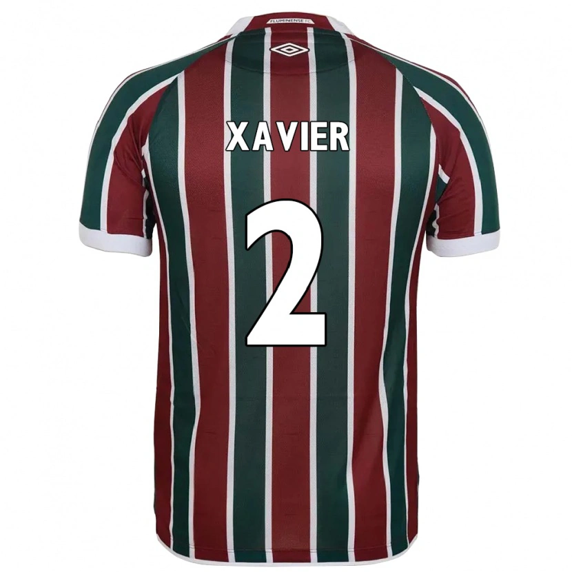 Danxen Dames Samuel Xavier #2 Groen Maroon Wit Thuisshirt Thuistenue 2025/26 T-Shirt