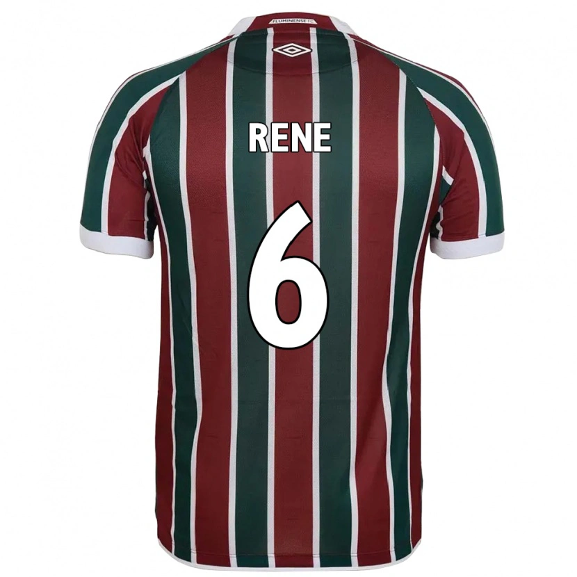 Danxen Dames Renê #6 Groen Maroon Wit Thuisshirt Thuistenue 2025/26 T-Shirt