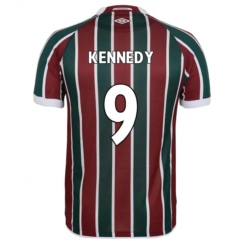 Danxen Dames John Kennedy #9 Groen Maroon Wit Thuisshirt Thuistenue 2025/26 T-Shirt