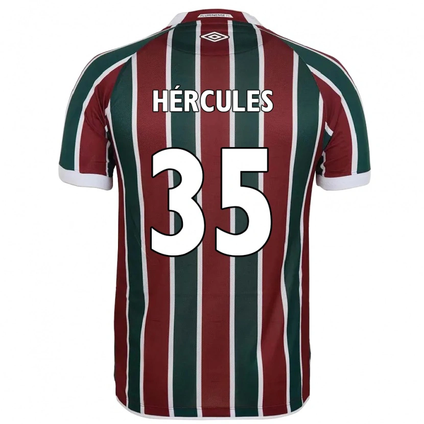 Danxen Dames Hércules #35 Groen Maroon Wit Thuisshirt Thuistenue 2025/26 T-Shirt