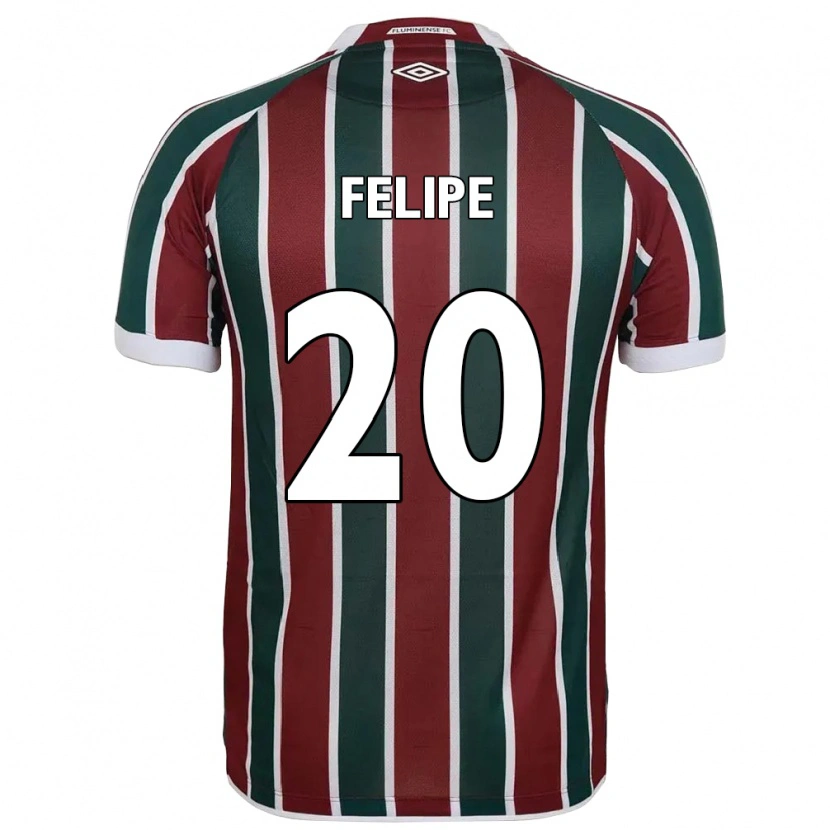 Danxen Dames Yago Felipe #20 Groen Maroon Wit Thuisshirt Thuistenue 2025/26 T-Shirt