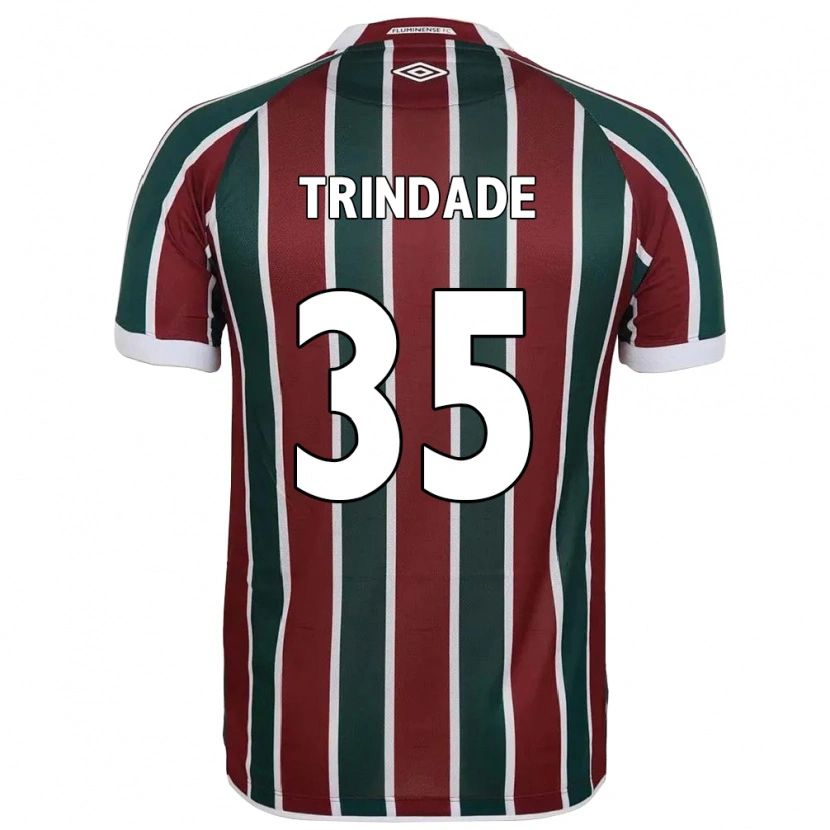 Danxen Dames Andre Trindade #35 Groen Maroon Wit Thuisshirt Thuistenue 2025/26 T-Shirt