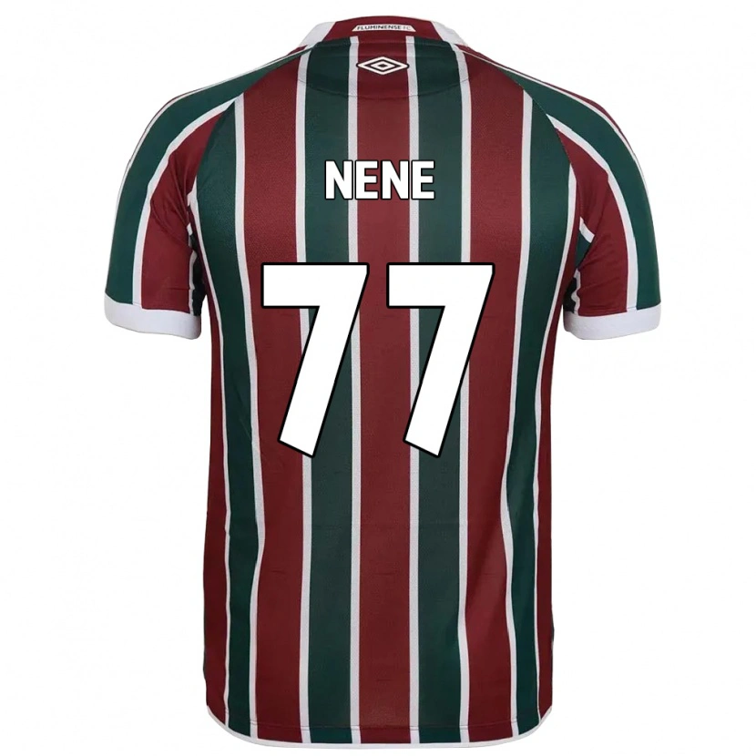 Danxen Dames Nene #77 Groen Maroon Wit Thuisshirt Thuistenue 2025/26 T-Shirt