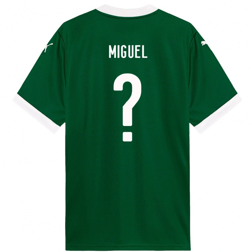 Danxen Dames Carlos Miguel #0 Groen Wit Thuisshirt Thuistenue 2025/26 T-Shirt