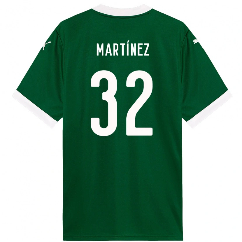 Danxen Dames Emiliano Martínez #32 Groen Wit Thuisshirt Thuistenue 2025/26 T-Shirt