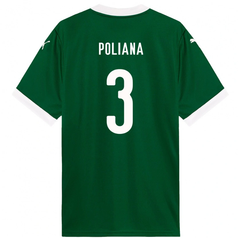 Danxen Dames Poliana #3 Groen Wit Thuisshirt Thuistenue 2025/26 T-Shirt
