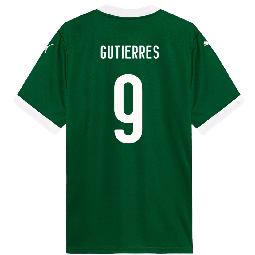 Danxen Dames Amanda Gutierres #9 Groen Wit Thuisshirt Thuistenue 2025/26 T-Shirt