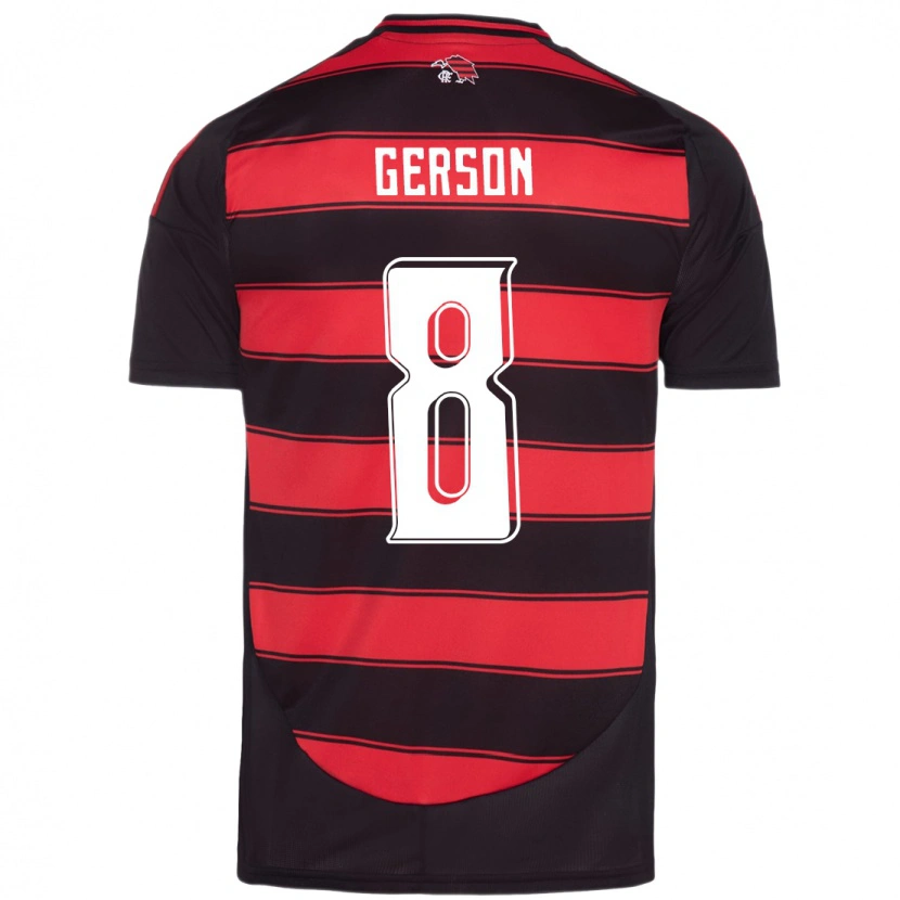 Danxen Dames Gerson #8 Rood Zwart Thuisshirt Thuistenue 2025/26 T-Shirt