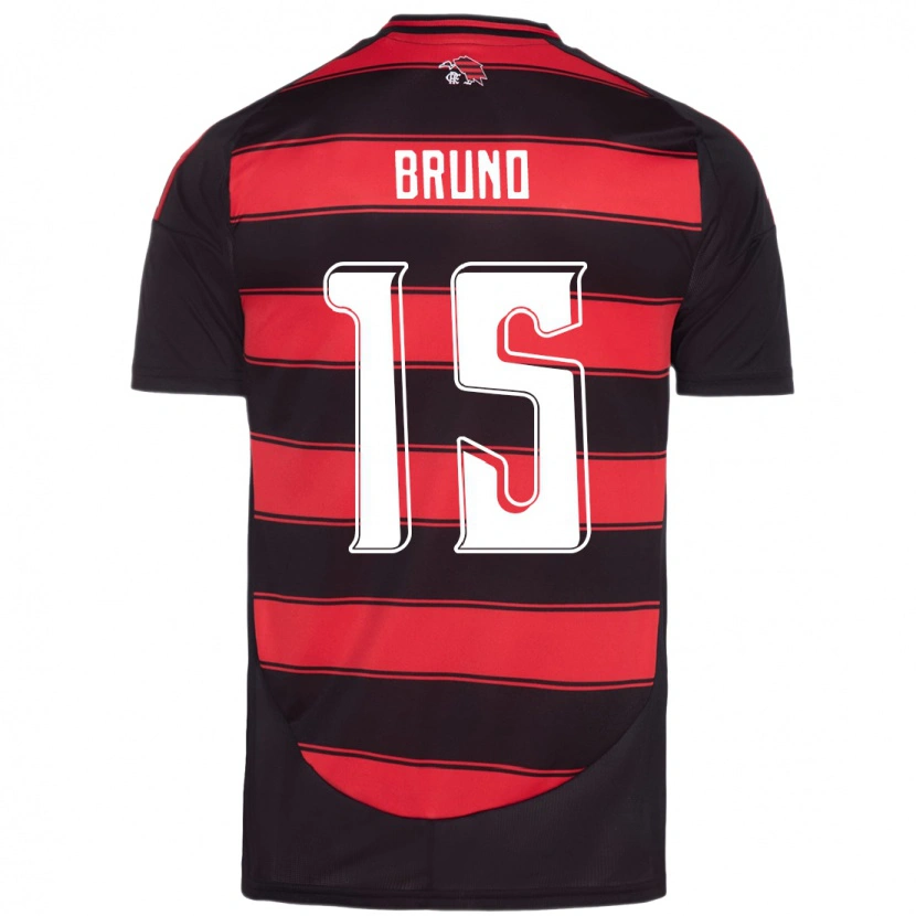 Danxen Dames Fabrício Bruno #15 Rood Zwart Thuisshirt Thuistenue 2025/26 T-Shirt