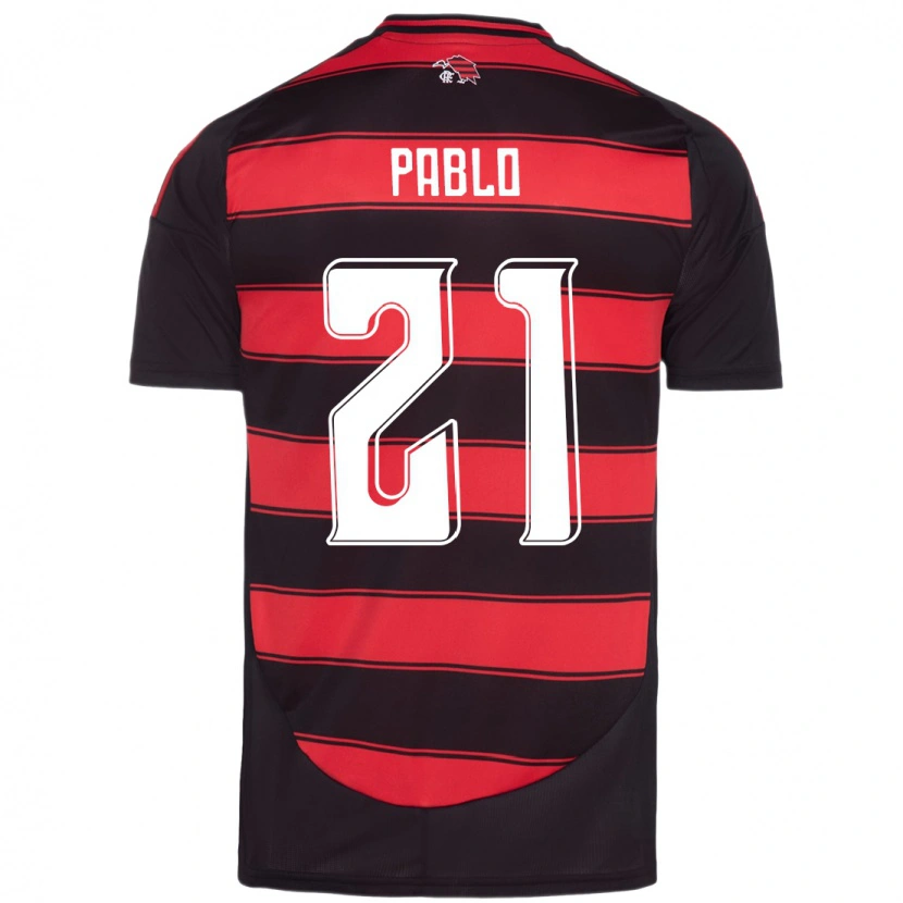 Danxen Dames Pablo #21 Rood Zwart Thuisshirt Thuistenue 2025/26 T-Shirt