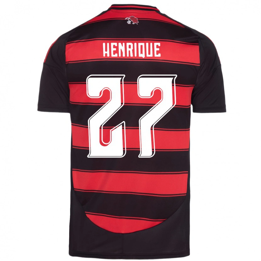 Danxen Dames Bruno Henrique #27 Rood Zwart Thuisshirt Thuistenue 2025/26 T-Shirt
