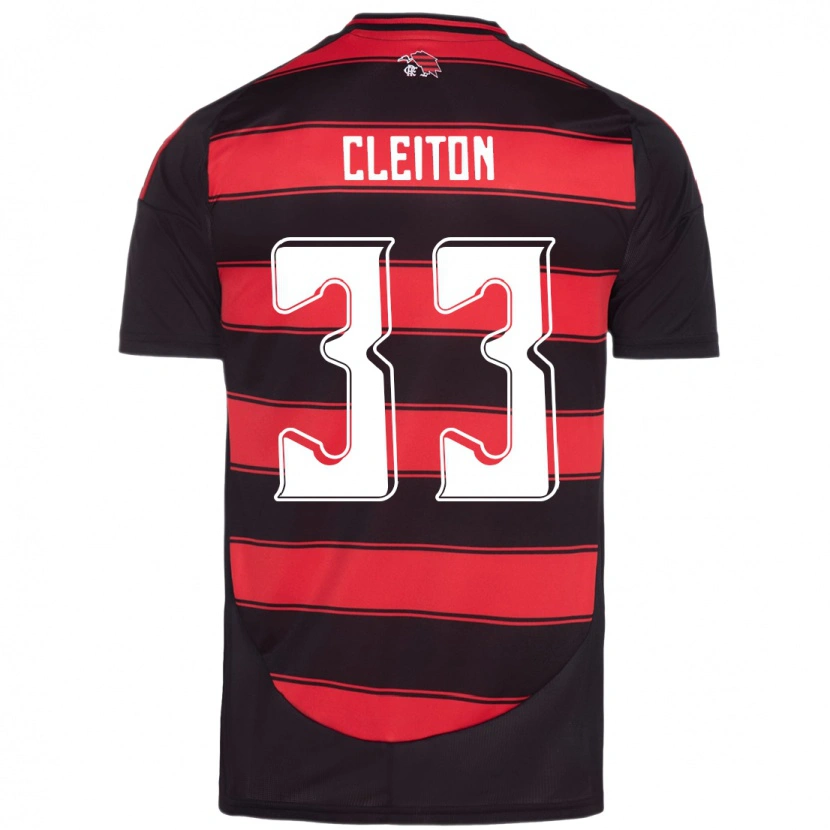 Danxen Dames Cleiton #33 Rood Zwart Thuisshirt Thuistenue 2025/26 T-Shirt