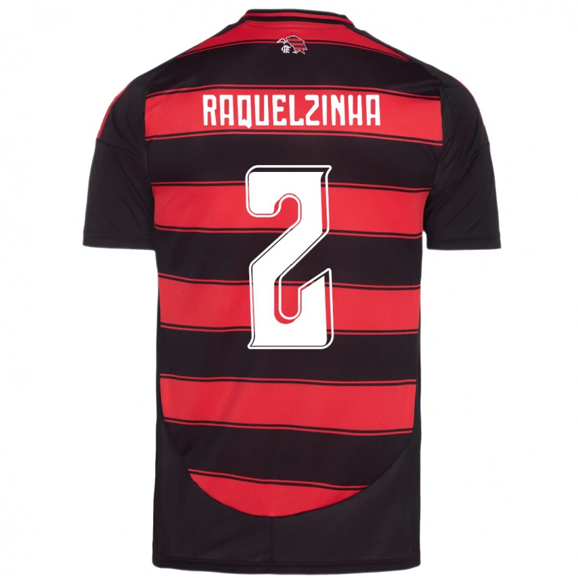 Danxen Dames Raquelzinha #2 Rood Zwart Thuisshirt Thuistenue 2025/26 T-Shirt