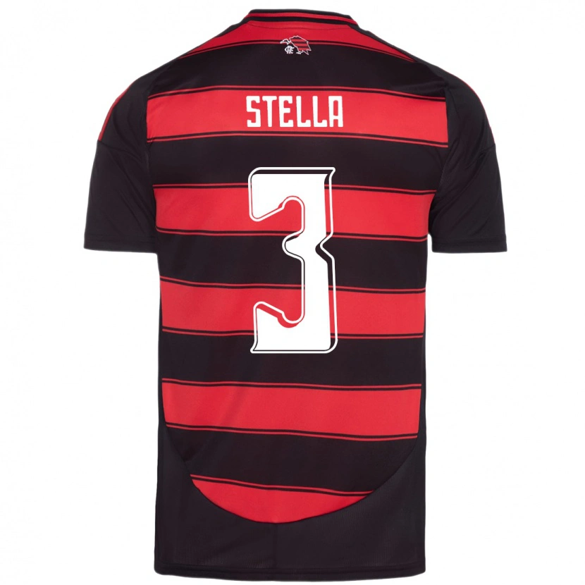 Danxen Dames Stella #3 Rood Zwart Thuisshirt Thuistenue 2025/26 T-Shirt