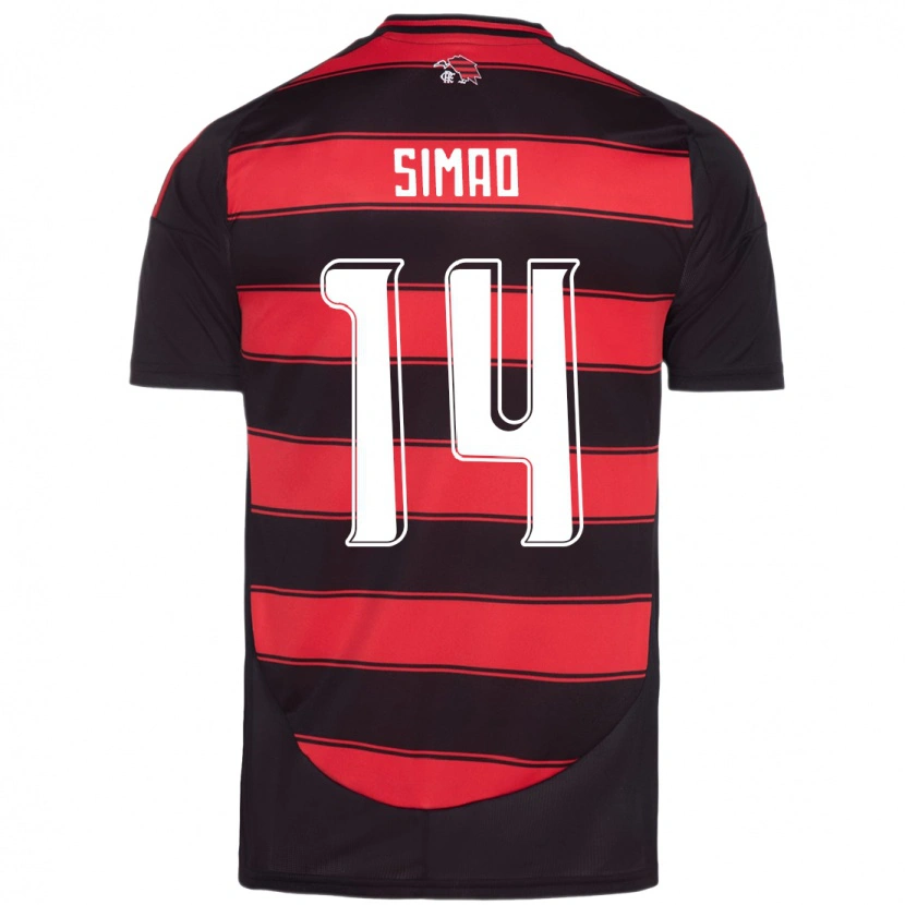 Danxen Dames Samhia Simao #14 Rood Zwart Thuisshirt Thuistenue 2025/26 T-Shirt