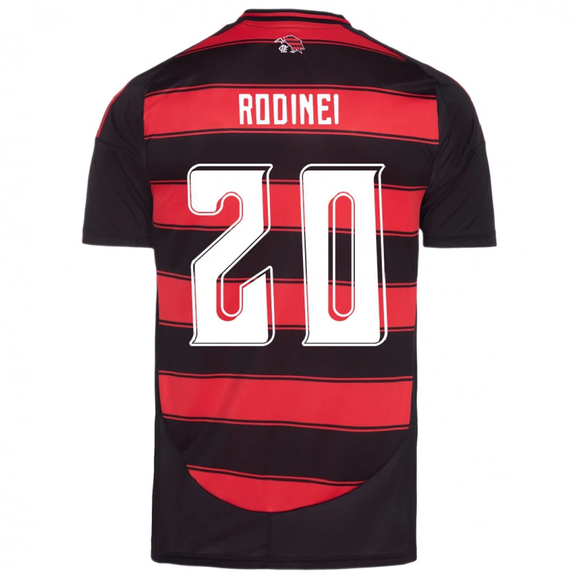 Danxen Dames Rodinei #20 Rood Zwart Thuisshirt Thuistenue 2025/26 T-Shirt