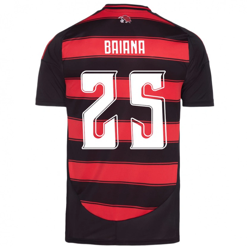 Danxen Dames Larissa Baiana #25 Rood Zwart Thuisshirt Thuistenue 2025/26 T-Shirt