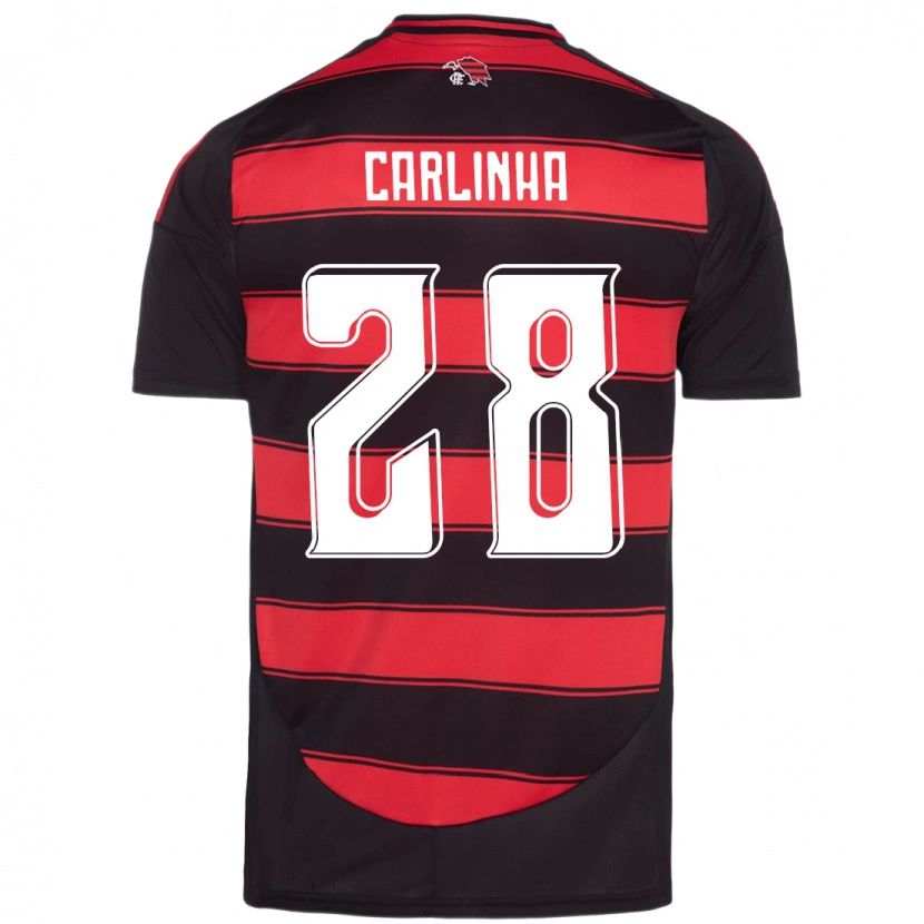 Danxen Dames Carlinha #28 Rood Zwart Thuisshirt Thuistenue 2025/26 T-Shirt