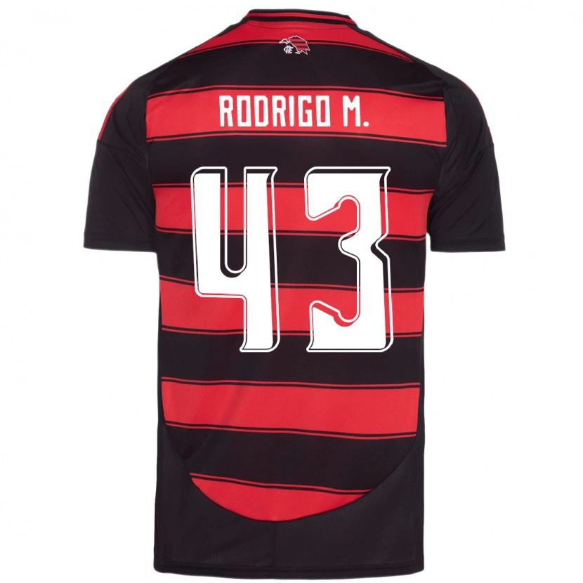 Danxen Dames Rodrigo Muniz #43 Rood Zwart Thuisshirt Thuistenue 2025/26 T-Shirt